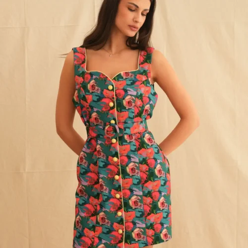 Amber Vintage Mini Dress
