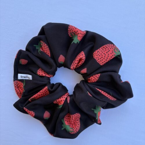 Red Strawberries Scrunchie