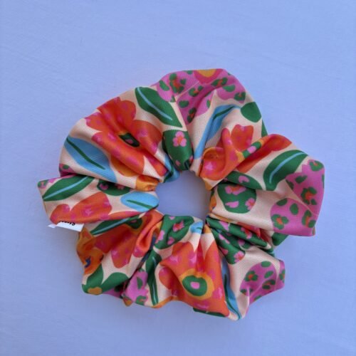 Colorful Flowers Scrunchie